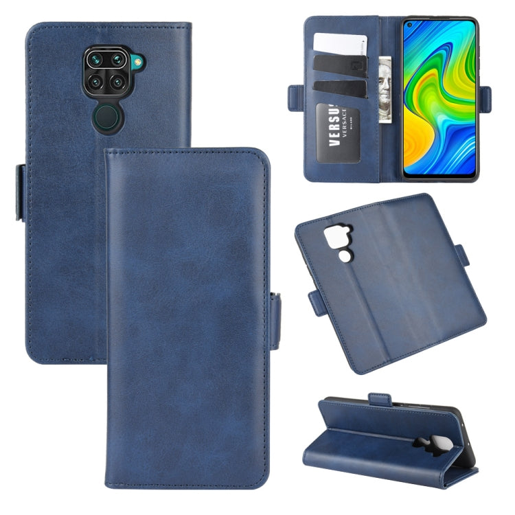 For Xiaomi Redmi Note 9/10X 4G Dual-side Magnetic Buckle Horizontal Flip Leather Case with Holder & Card Slots & Wallet