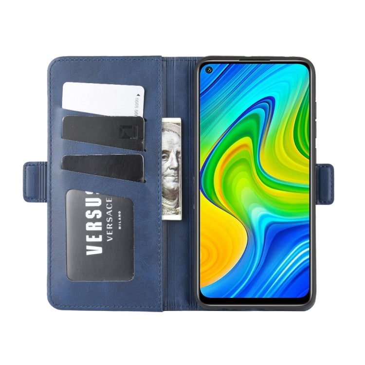 For Xiaomi Redmi Note 9/10X 4G Dual-side Magnetic Buckle Horizontal Flip Leather Case with Holder & Card Slots & Wallet