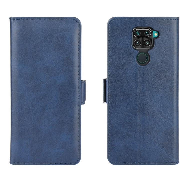 For Xiaomi Redmi Note 9/10X 4G Dual-side Magnetic Buckle Horizontal Flip Leather Case with Holder & Card Slots & Wallet
