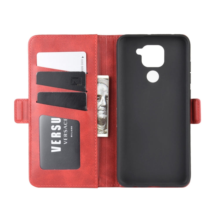 For Xiaomi Redmi Note 9/10X 4G Dual-side Magnetic Buckle Horizontal Flip Leather Case with Holder & Card Slots & Wallet
