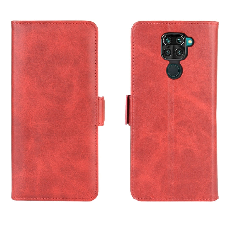 For Xiaomi Redmi Note 9/10X 4G Dual-side Magnetic Buckle Horizontal Flip Leather Case with Holder & Card Slots & Wallet