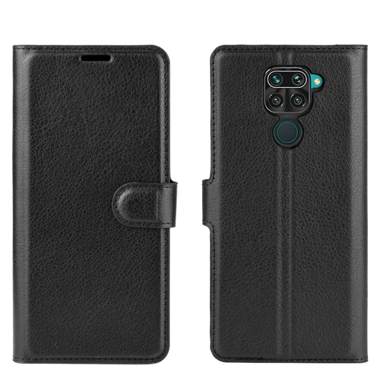 For Xiaomi Redmi Note 9/10X 4G Litchi Texture Horizontal Flip Protective Case with Holder & Card Slots & Wallet