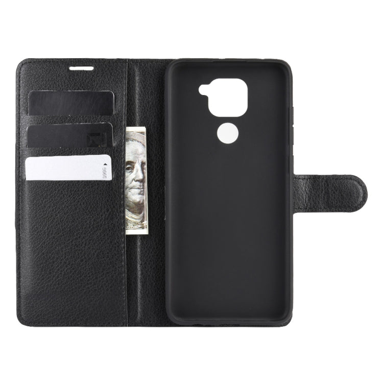 For Xiaomi Redmi Note 9/10X 4G Litchi Texture Horizontal Flip Protective Case with Holder & Card Slots & Wallet