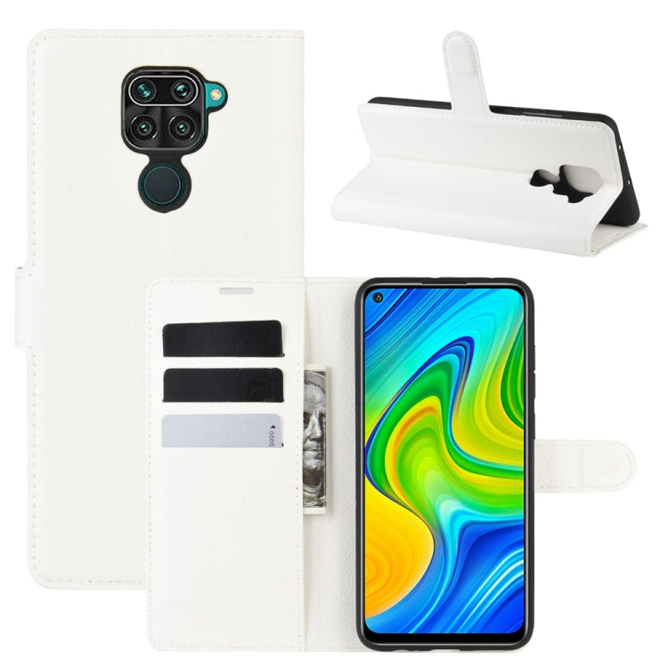 For Xiaomi Redmi Note 9/10X 4G Litchi Texture Horizontal Flip Protective Case with Holder & Card Slots & Wallet