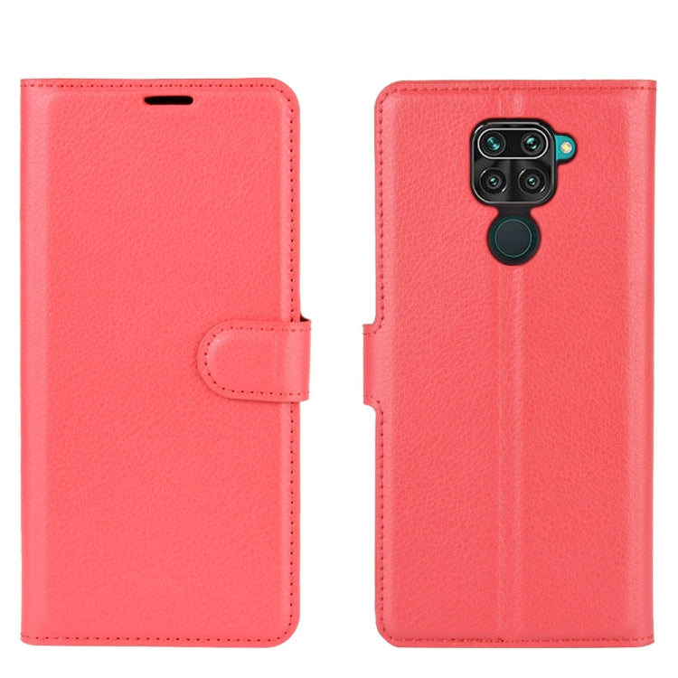For Xiaomi Redmi Note 9/10X 4G Litchi Texture Horizontal Flip Protective Case with Holder & Card Slots & Wallet
