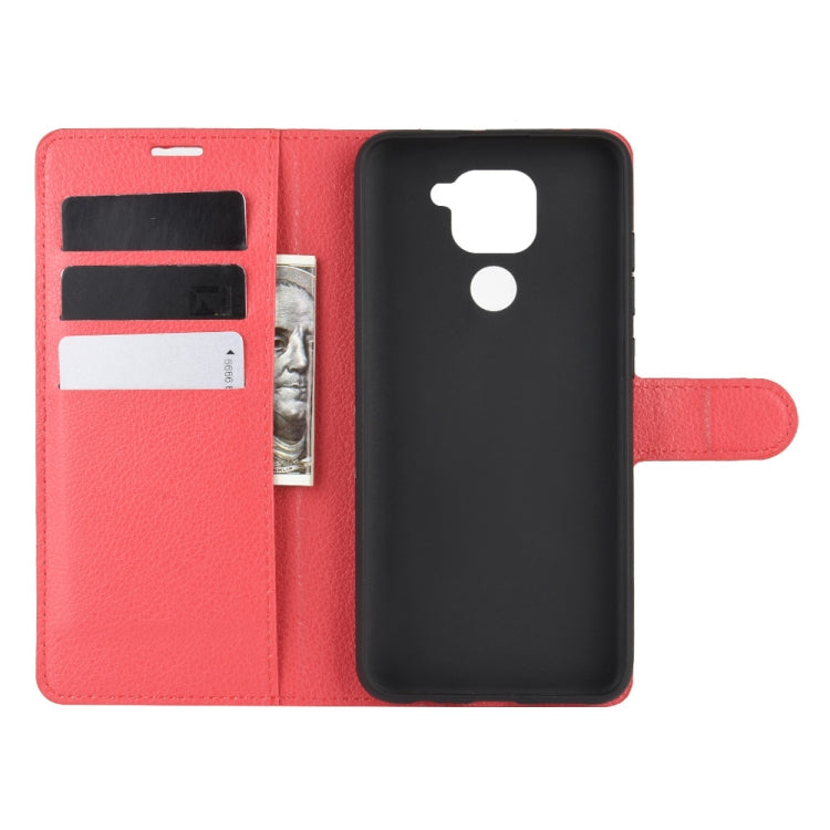 For Xiaomi Redmi Note 9/10X 4G Litchi Texture Horizontal Flip Protective Case with Holder & Card Slots & Wallet