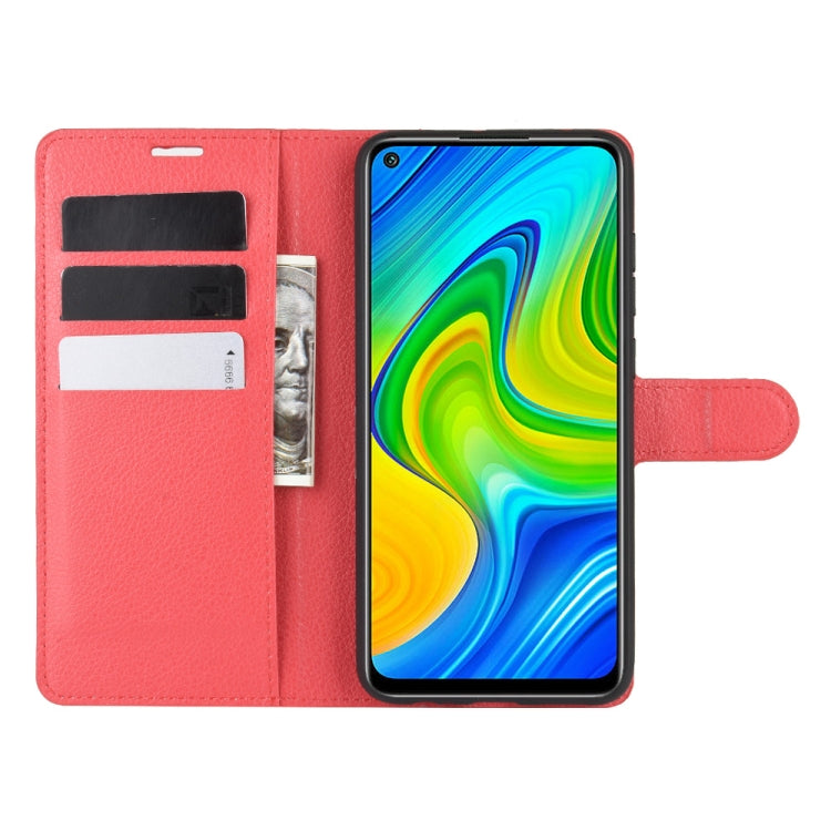 For Xiaomi Redmi Note 9/10X 4G Litchi Texture Horizontal Flip Protective Case with Holder & Card Slots & Wallet