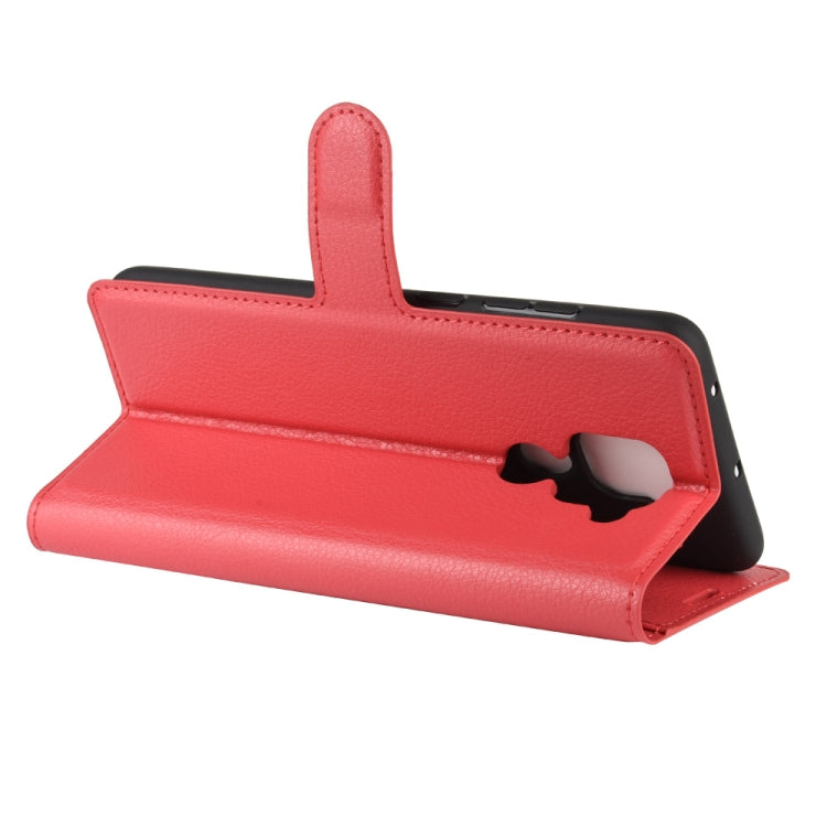 For Xiaomi Redmi Note 9/10X 4G Litchi Texture Horizontal Flip Protective Case with Holder & Card Slots & Wallet