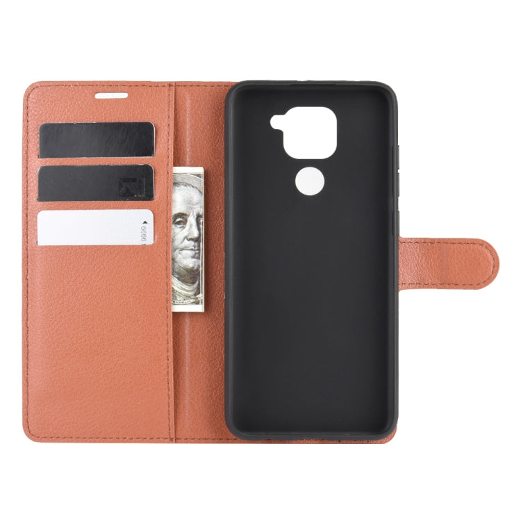 For Xiaomi Redmi Note 9/10X 4G Litchi Texture Horizontal Flip Protective Case with Holder & Card Slots & Wallet