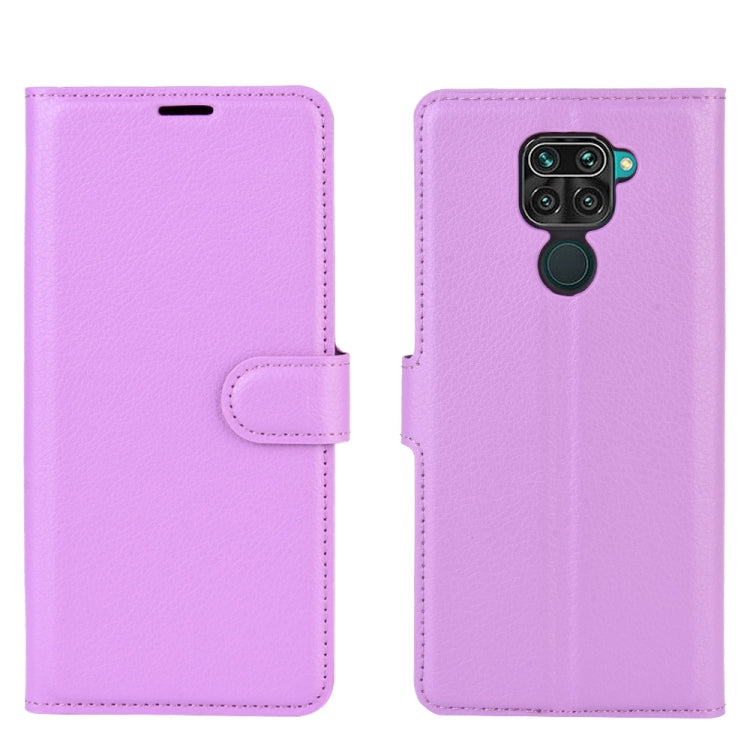 For Xiaomi Redmi Note 9/10X 4G Litchi Texture Horizontal Flip Protective Case with Holder & Card Slots & Wallet