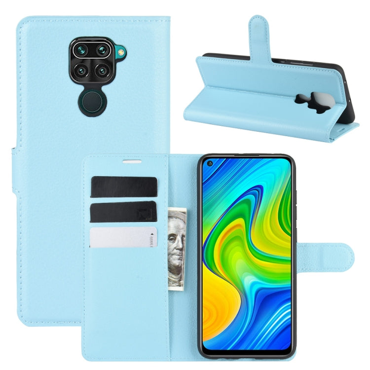 For Xiaomi Redmi Note 9/10X 4G Litchi Texture Horizontal Flip Protective Case with Holder & Card Slots & Wallet