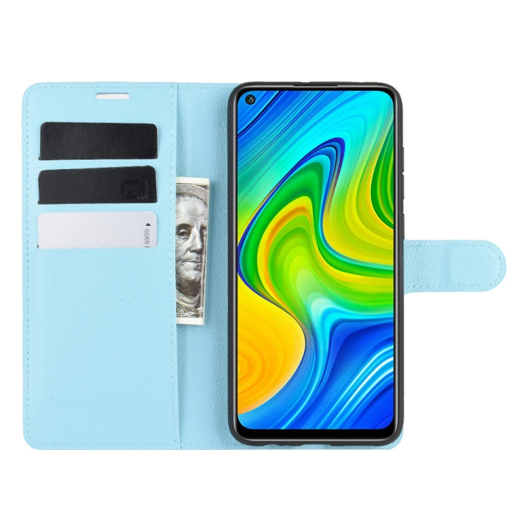 For Xiaomi Redmi Note 9/10X 4G Litchi Texture Horizontal Flip Protective Case with Holder & Card Slots & Wallet