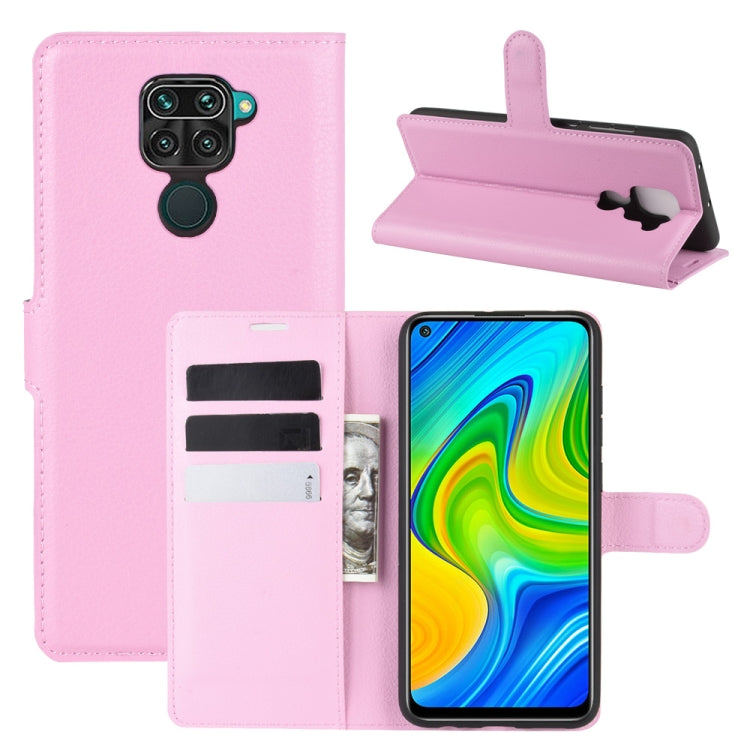 For Xiaomi Redmi Note 9/10X 4G Litchi Texture Horizontal Flip Protective Case with Holder & Card Slots & Wallet