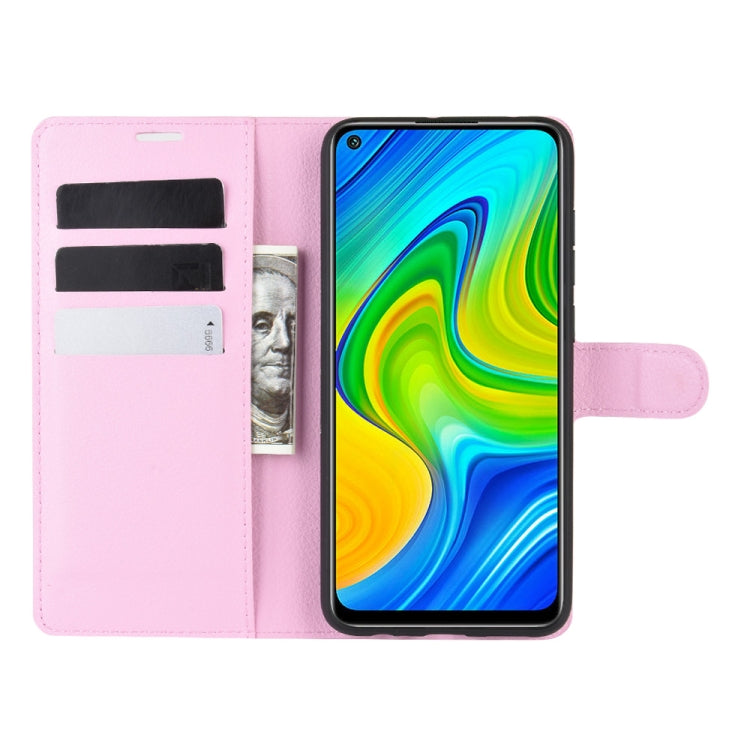 For Xiaomi Redmi Note 9/10X 4G Litchi Texture Horizontal Flip Protective Case with Holder & Card Slots & Wallet