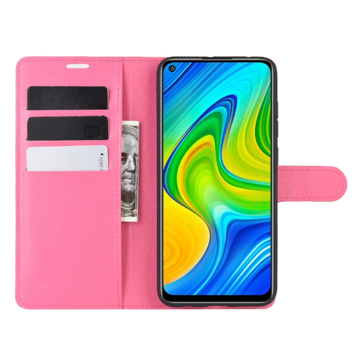 For Xiaomi Redmi Note 9/10X 4G Litchi Texture Horizontal Flip Protective Case with Holder & Card Slots & Wallet