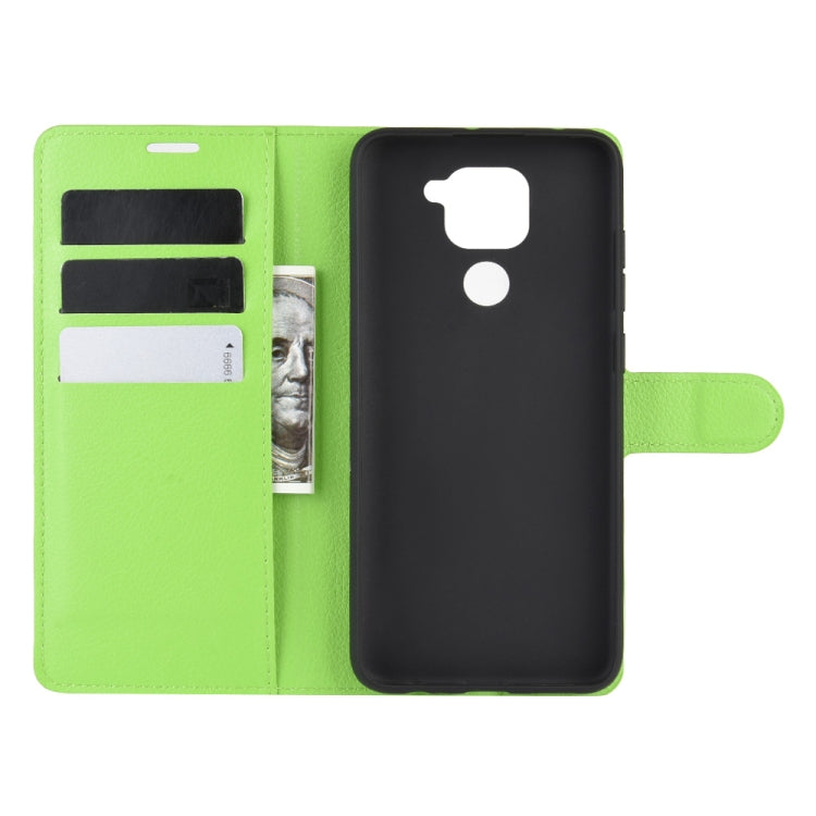 For Xiaomi Redmi Note 9/10X 4G Litchi Texture Horizontal Flip Protective Case with Holder & Card Slots & Wallet