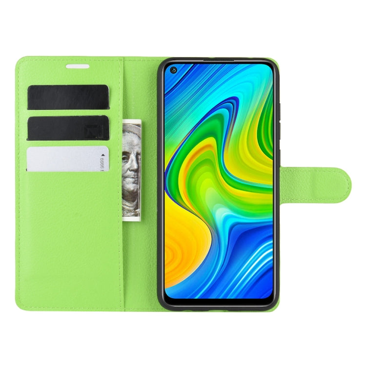 For Xiaomi Redmi Note 9/10X 4G Litchi Texture Horizontal Flip Protective Case with Holder & Card Slots & Wallet