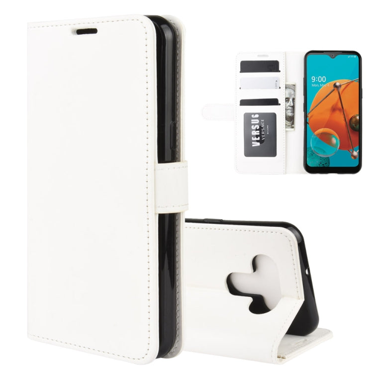 For LG K51 R64 Texture Single Horizontal Flip Protective Case with Holder & Card Slots & Wallet& Photo Frame