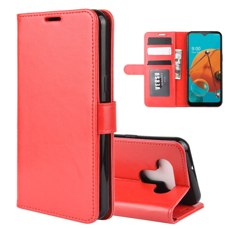 For LG K51 R64 Texture Single Horizontal Flip Protective Case with Holder & Card Slots & Wallet& Photo Frame