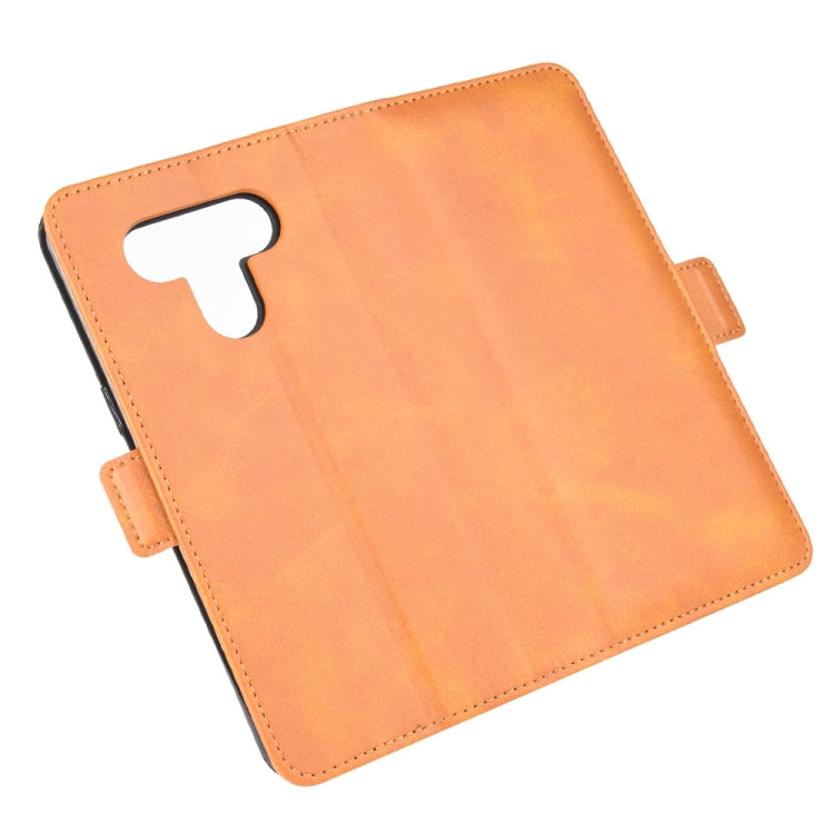 For LG K51 Dual-side Magnetic Buckle Horizontal Flip Leather Case with Holder & Card Slots & Wallet