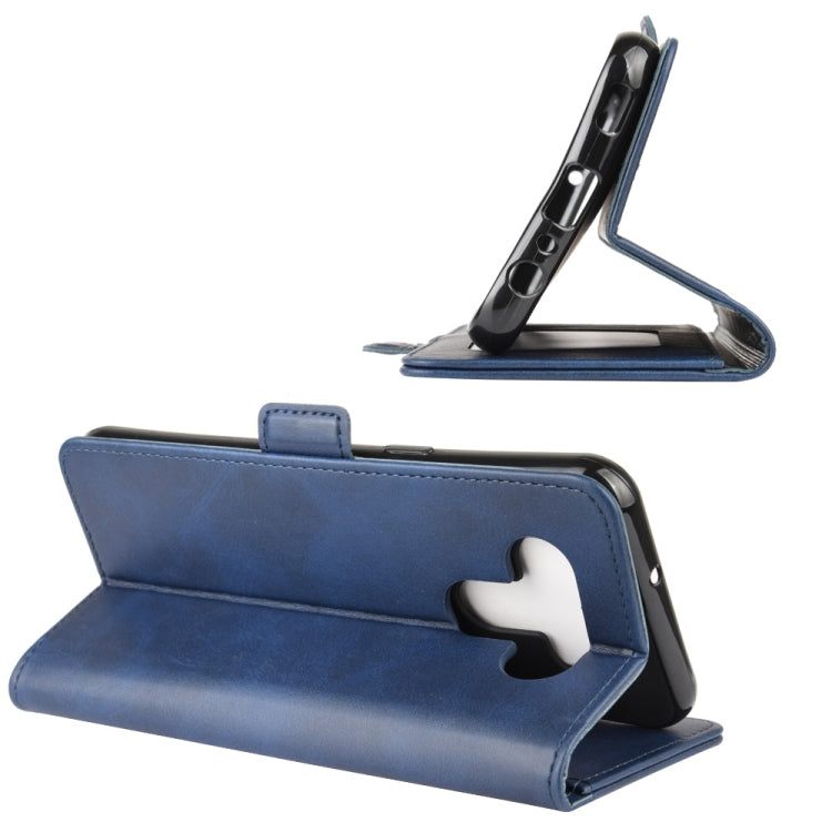 For LG K51 Dual-side Magnetic Buckle Horizontal Flip Leather Case with Holder & Card Slots & Wallet