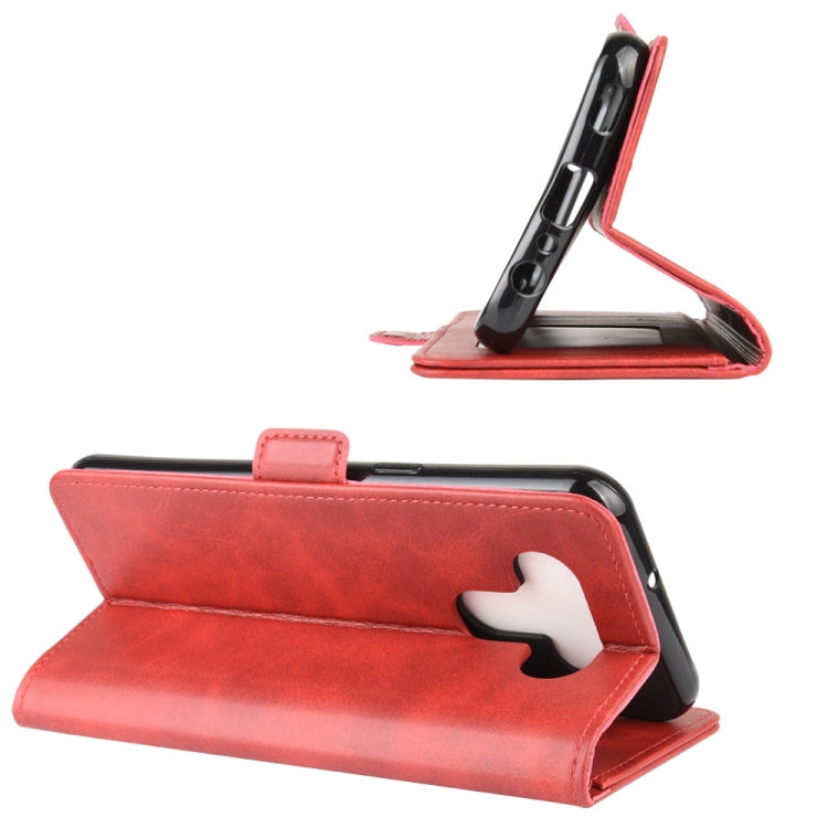 For LG K51 Dual-side Magnetic Buckle Horizontal Flip Leather Case with Holder & Card Slots & Wallet