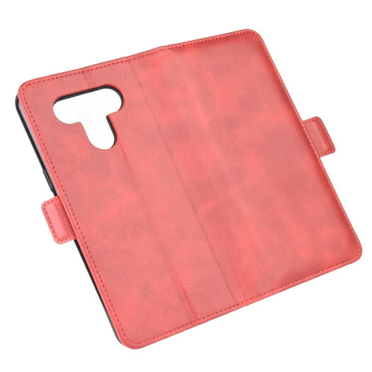 For LG K51 Dual-side Magnetic Buckle Horizontal Flip Leather Case with Holder & Card Slots & Wallet