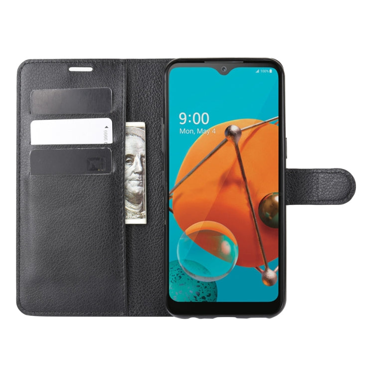For LG K51 Litchi Texture Horizontal Flip Protective Case with Holder & Card Slots & Wallet