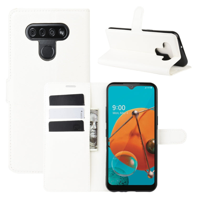 For LG K51 Litchi Texture Horizontal Flip Protective Case with Holder & Card Slots & Wallet