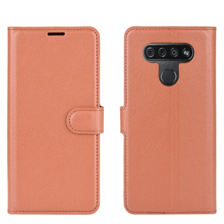 For LG K51 Litchi Texture Horizontal Flip Protective Case with Holder & Card Slots & Wallet