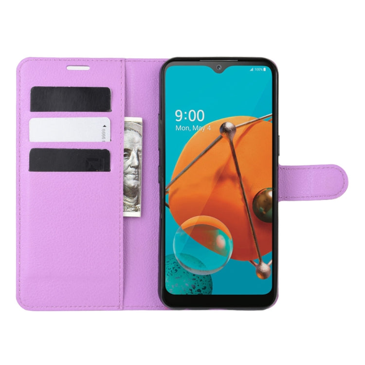 For LG K51 Litchi Texture Horizontal Flip Protective Case with Holder & Card Slots & Wallet