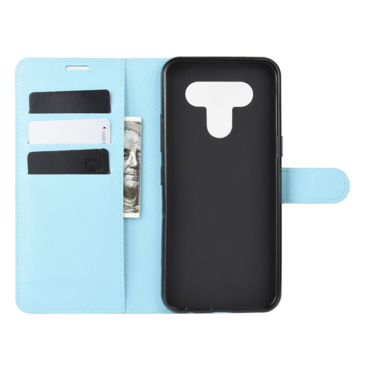 For LG K51 Litchi Texture Horizontal Flip Protective Case with Holder & Card Slots & Wallet