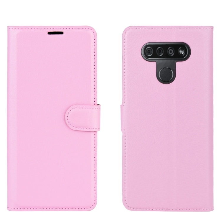 For LG K51 Litchi Texture Horizontal Flip Protective Case with Holder & Card Slots & Wallet