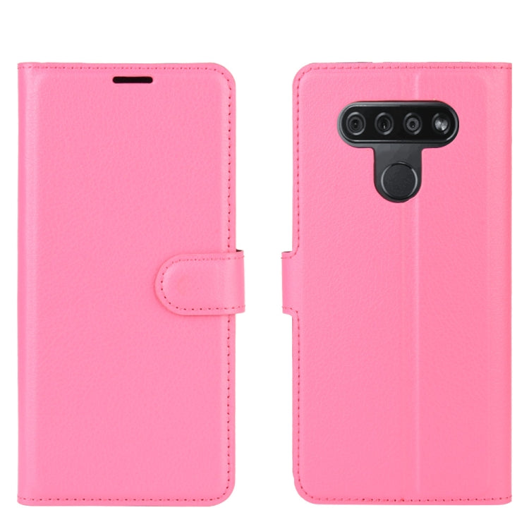 For LG K51 Litchi Texture Horizontal Flip Protective Case with Holder & Card Slots & Wallet