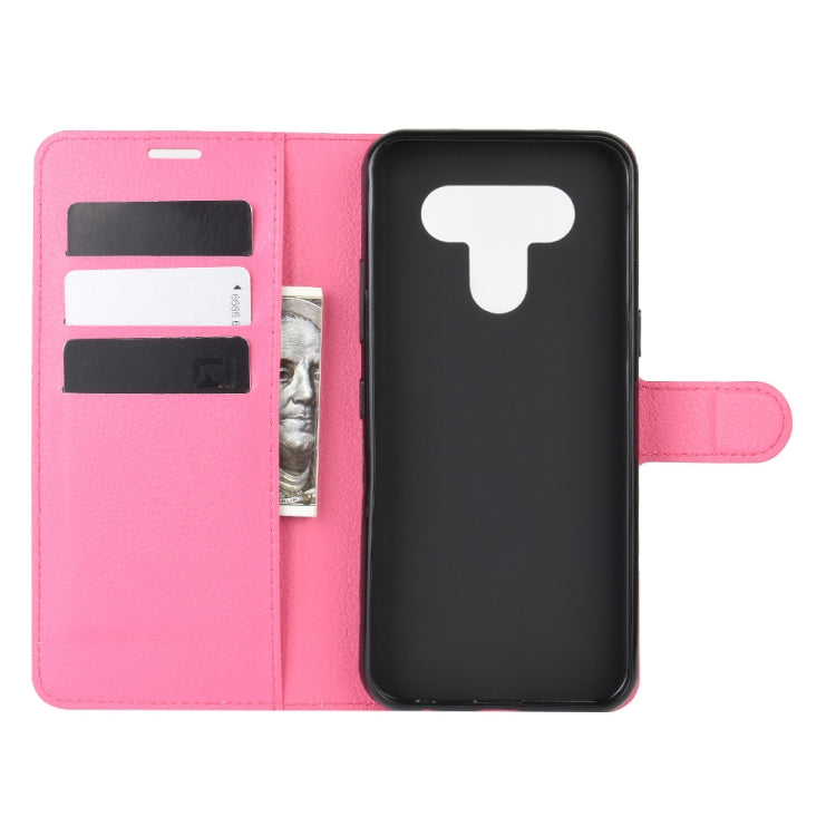 For LG K51 Litchi Texture Horizontal Flip Protective Case with Holder & Card Slots & Wallet