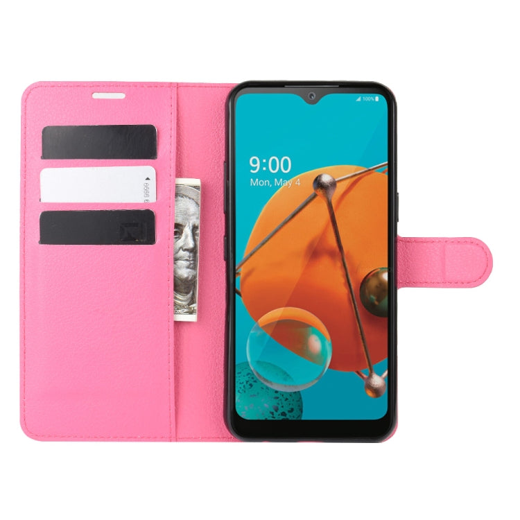 For LG K51 Litchi Texture Horizontal Flip Protective Case with Holder & Card Slots & Wallet