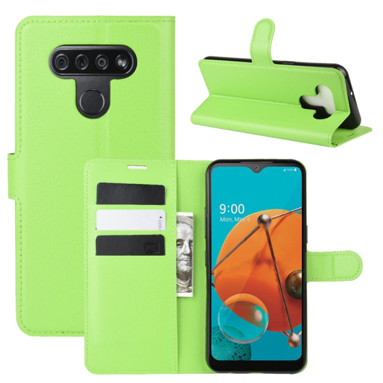 For LG K51 Litchi Texture Horizontal Flip Protective Case with Holder & Card Slots & Wallet