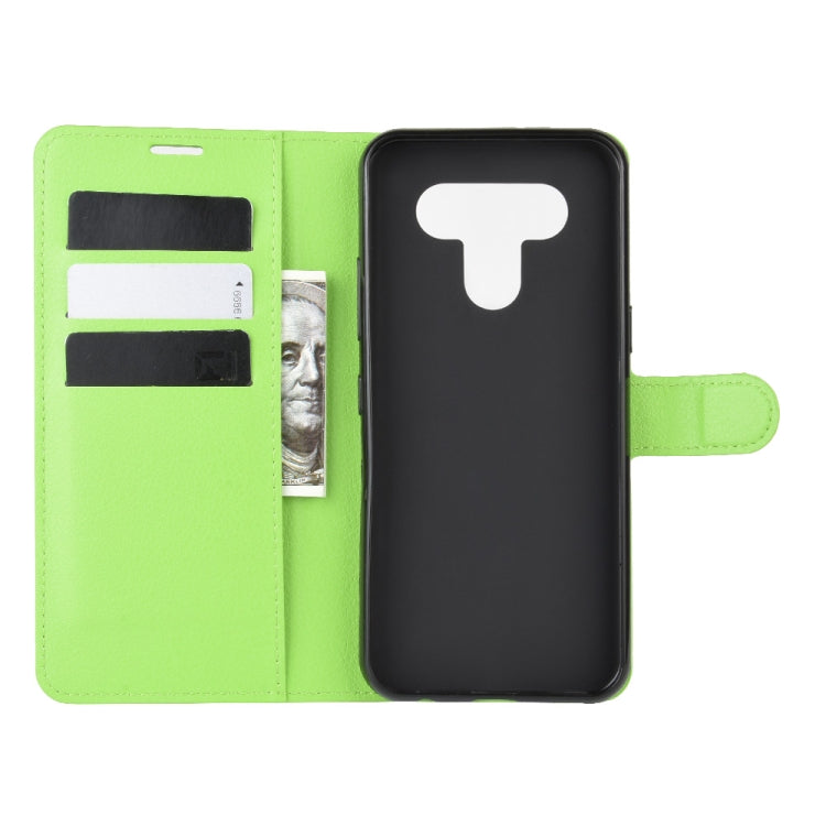 For LG K51 Litchi Texture Horizontal Flip Protective Case with Holder & Card Slots & Wallet