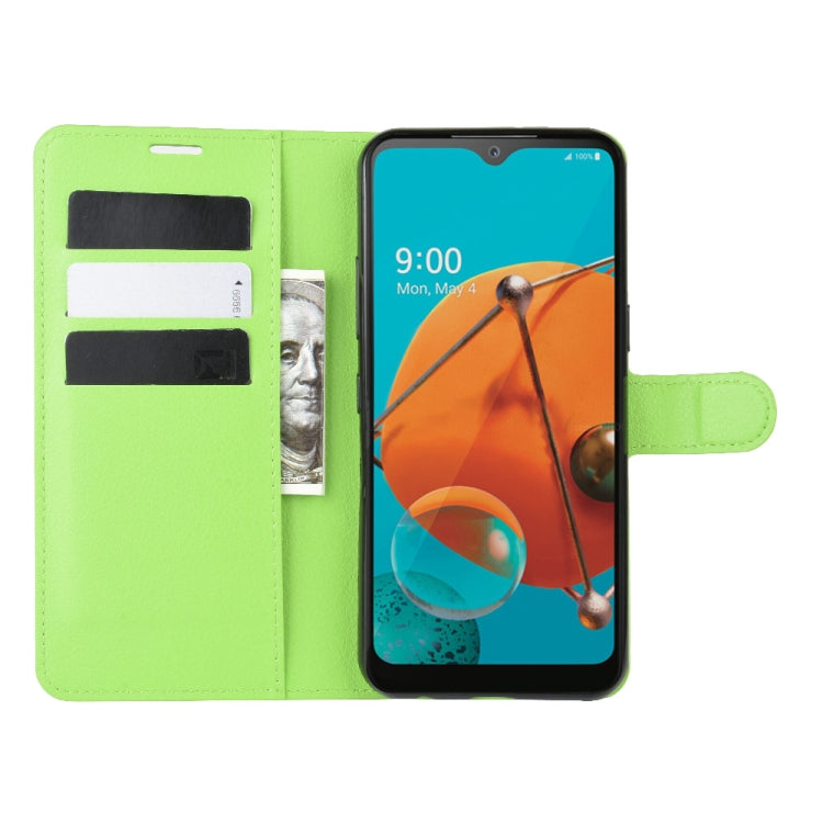 For LG K51 Litchi Texture Horizontal Flip Protective Case with Holder & Card Slots & Wallet