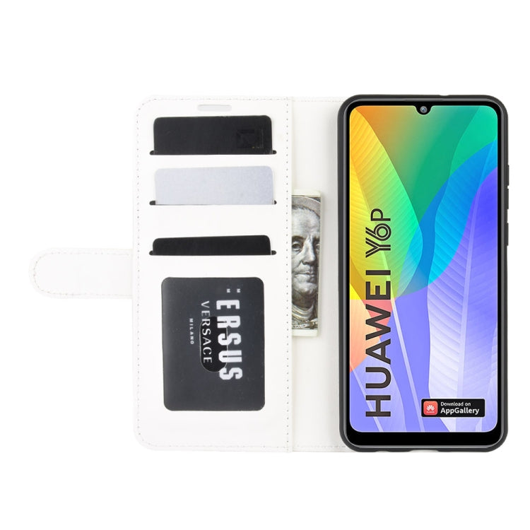 For Huawei Y6p R64 Texture Single Horizontal Flip Protective Case with Holder & Card Slots & Wallet& Photo Frame