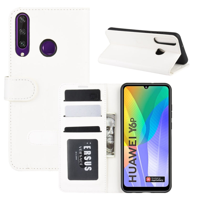 For Huawei Y6p R64 Texture Single Horizontal Flip Protective Case with Holder & Card Slots & Wallet& Photo Frame