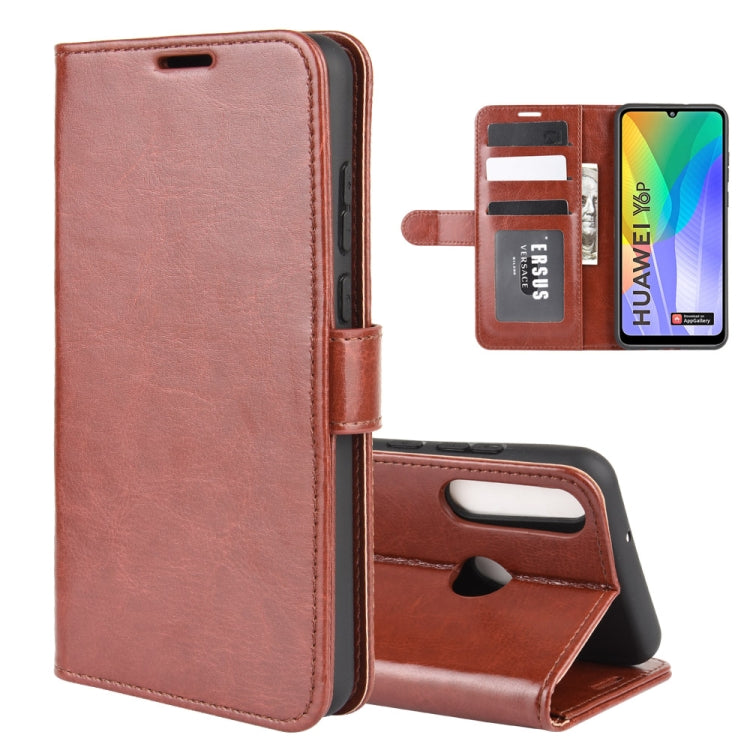 For Huawei Y6p R64 Texture Single Horizontal Flip Protective Case with Holder & Card Slots & Wallet& Photo Frame