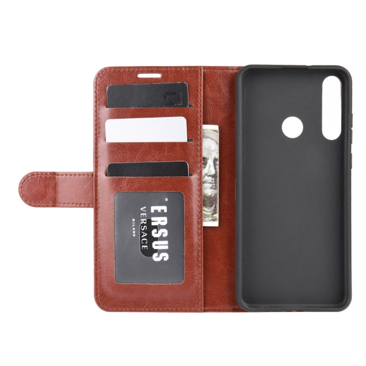 For Huawei Y6p R64 Texture Single Horizontal Flip Protective Case with Holder & Card Slots & Wallet& Photo Frame