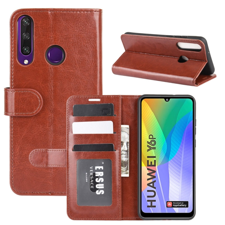 For Huawei Y6p R64 Texture Single Horizontal Flip Protective Case with Holder & Card Slots & Wallet& Photo Frame