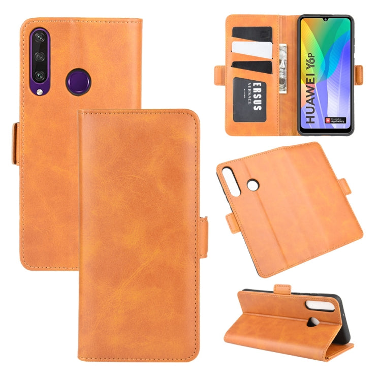 For Huawei Y6p Dual-side Magnetic Buckle Horizontal Flip Leather Case with Holder & Card Slots & Wallet