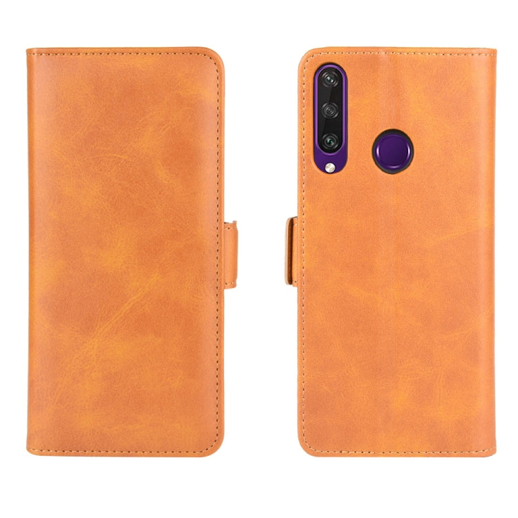 For Huawei Y6p Dual-side Magnetic Buckle Horizontal Flip Leather Case with Holder & Card Slots & Wallet