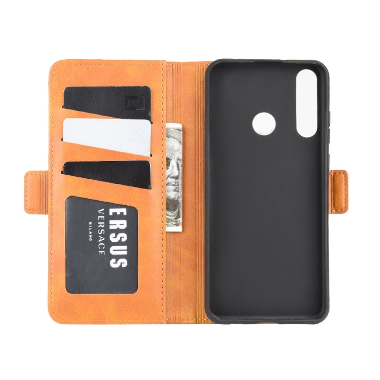 For Huawei Y6p Dual-side Magnetic Buckle Horizontal Flip Leather Case with Holder & Card Slots & Wallet