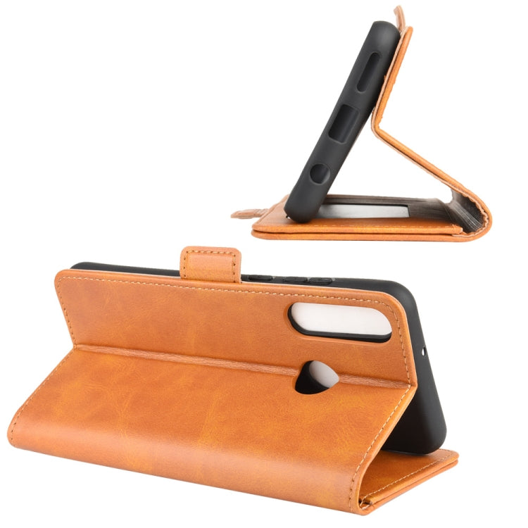 For Huawei Y6p Dual-side Magnetic Buckle Horizontal Flip Leather Case with Holder & Card Slots & Wallet