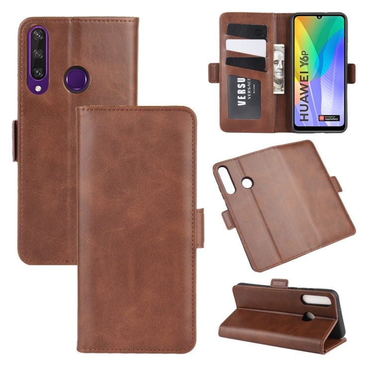 For Huawei Y6p Dual-side Magnetic Buckle Horizontal Flip Leather Case with Holder & Card Slots & Wallet
