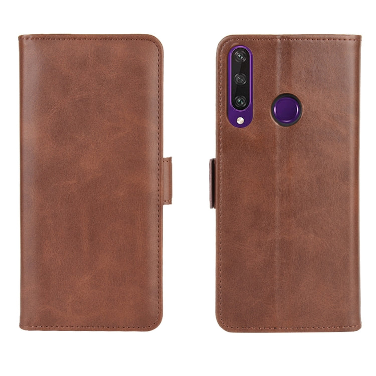 For Huawei Y6p Dual-side Magnetic Buckle Horizontal Flip Leather Case with Holder & Card Slots & Wallet